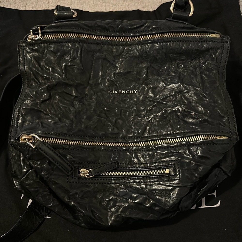 Givenchy Pandora Medium Sheepskin Black With Gold Hardware
